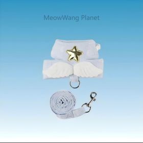 Dog Leash Cat Leash Heavenly Angel Wings Pet Harness Leash Set Luxury Adjustable Vest For Kittens Small Dogs Chic Secure Escape Proof Luxury Pet Gift