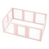 Dog Whelping Box with Window Transparent Playpen for Medium Dog 60x39x23 in