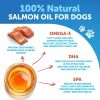 Salmon Oil for Dogs Omega 3 for Dogs 16 FL OZ Wild Alaskan Salmon Fish Oil Natural EPA & DHA Fatty Acids for Skin & Coat Allergy Joint & Bone Health L