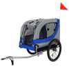 Large Folding Bike Trailer for Dogs â€“ 120LB Capacity All-Terrain Pet Carrier, Durable Steel Frame for Cycling, Jogging, Camping & Outdoor Adventures