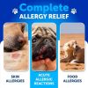 Dog Allergy Relief Chews Itching Skin Relief for Dogs Fish Oil Omega 3 Seasonal Allergies Pills Skin & Coat Anti ItchHot Spots Treatment Canine Immune