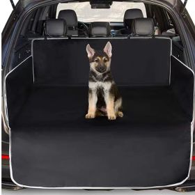 Dog Car Mat Pet Car Mats Trunk Rear Seat (Option: Black With White Edge Style-185x105x38cm)