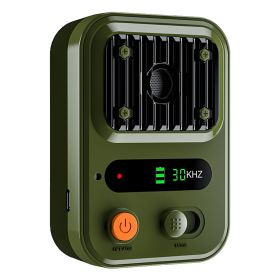 Black-Green Color Options -- 1Pc Ultrasonic Anti-Barking Device Rechargeable Auto Dog Bark Control Deterrent Box Training Device IPX4 Waterproof With (Color: Green)