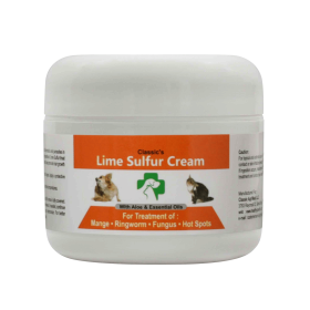 Lime Sulfur Pet Skin Cream - Pet Care and Veterinary Treatment for Itchy and Dry Skin - Safe Solution for Dog; Cat; Puppy; Kitten; Horseâ€¦ (size: 2 oz)