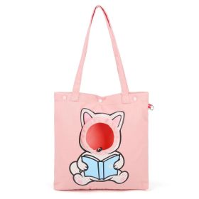 Pet Canvas Shoulder Bag, Cute Animal ShapedCat Carrier Canvas Bags,Portable Pet CanvasTote Chest Bag That Can Expose Head,OutdoorTravel Pet Carrier Fo (Option: Pink-M)